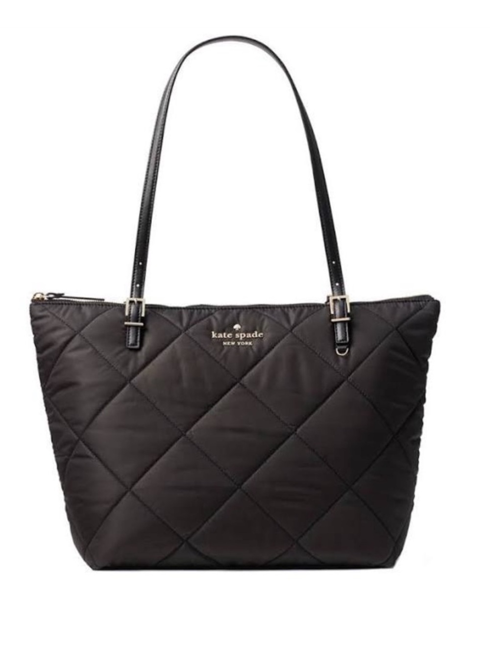 KATE SPADE Watson Lane Quilted Maya Tote Black EUC